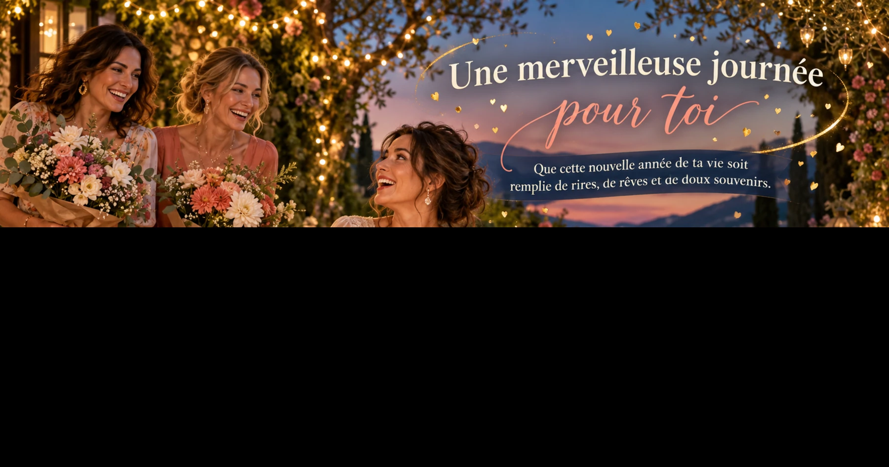 Carte postale d’anniversaire — Une merveilleuse journée pour toi